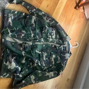 Large camo shirt jacket